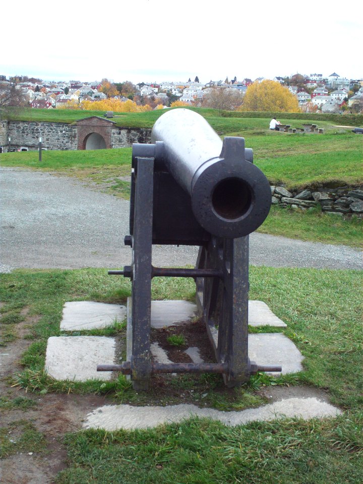 Inside Kristiansten fortress