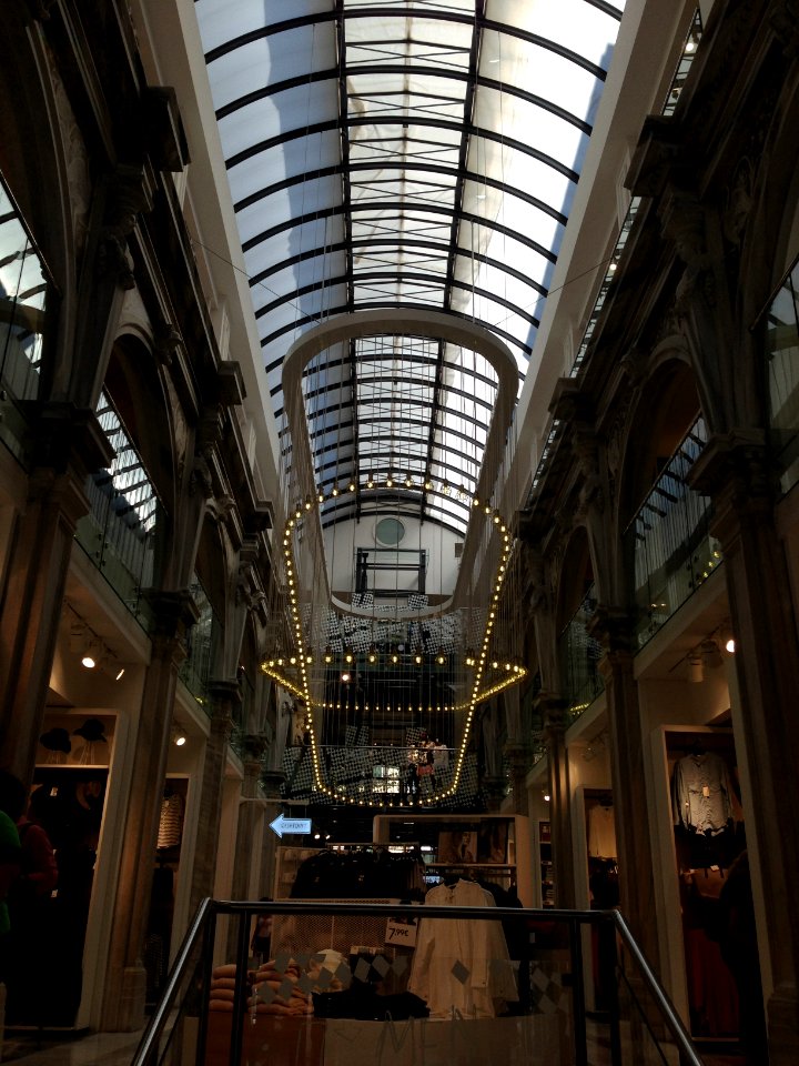 Inside Melas Arcade the oldest in Athens
