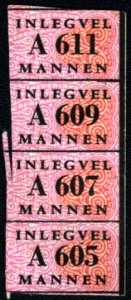 Inlegvel Mannen distributiebonnen