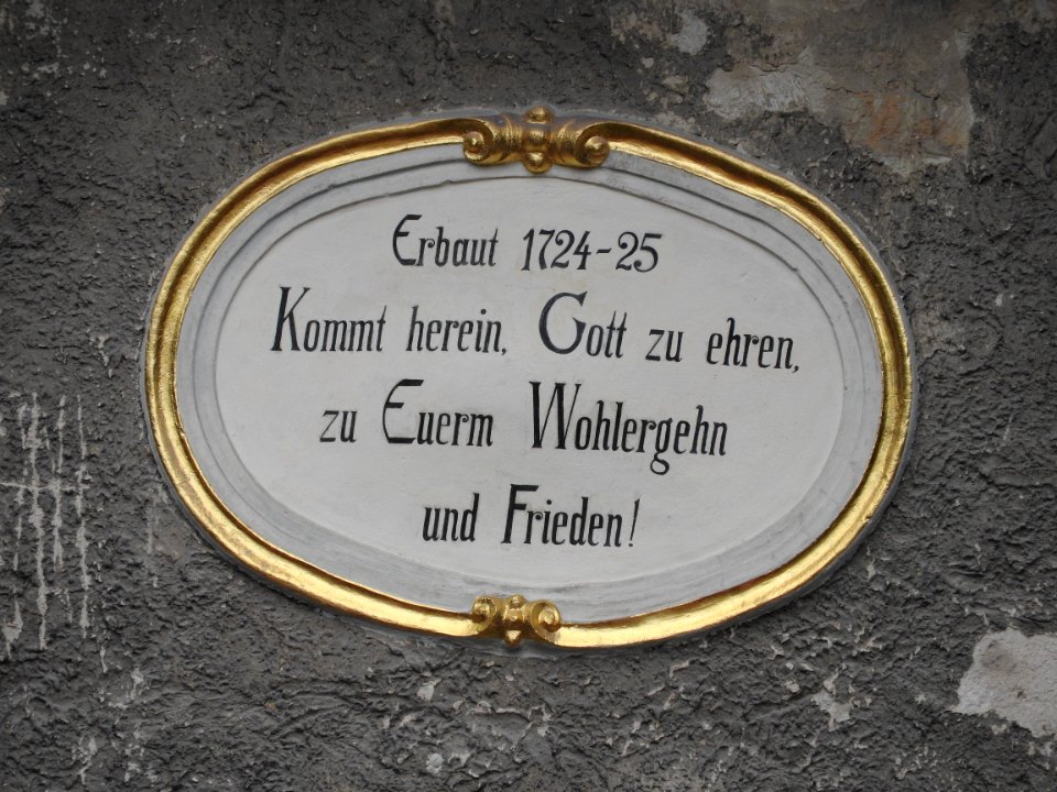 Inscription church Dorndorf
