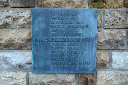 Inscription, Gedenkstätte Bautzner Straße Dresden - Dresden, Germany - DSC09188