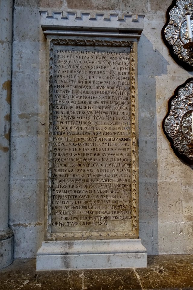 Inscription - Cologne Cathedral - Cologne, Germany - DSC09407