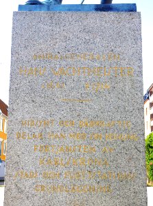 Inscription on Admiral Hans Wachtmeister by Conrad Carlman, Karlskrona, Sweden, 1930 - DSC09016
