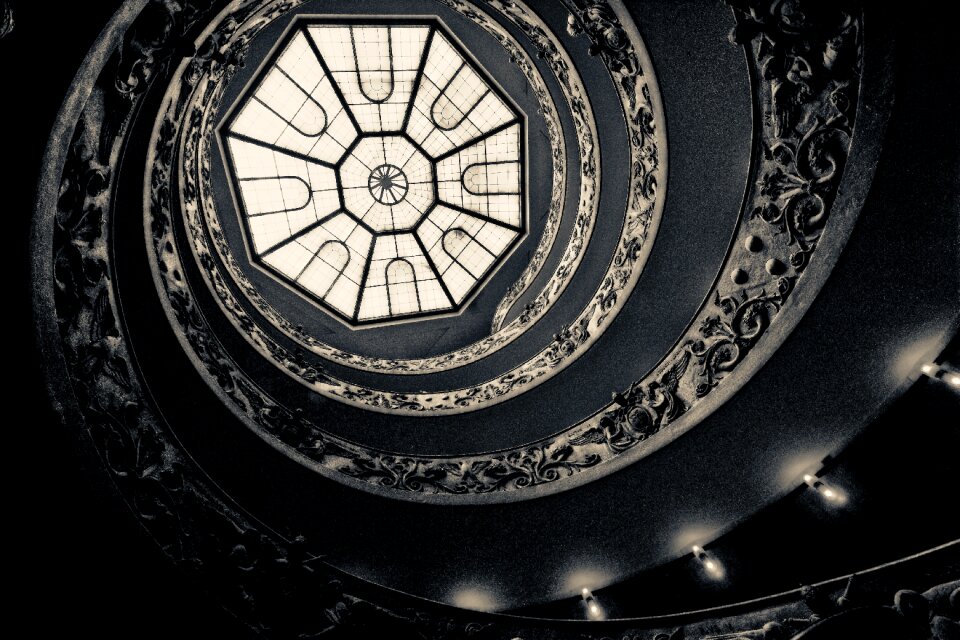 Rotate stairs spiral