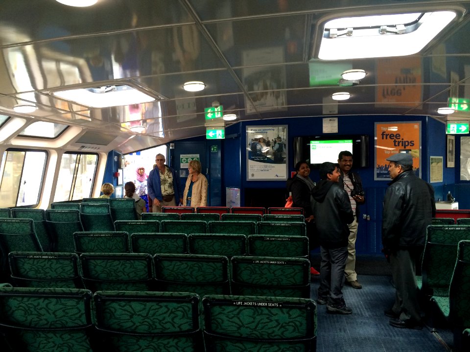 Inside a Rivercat Ferry, Looking Boward