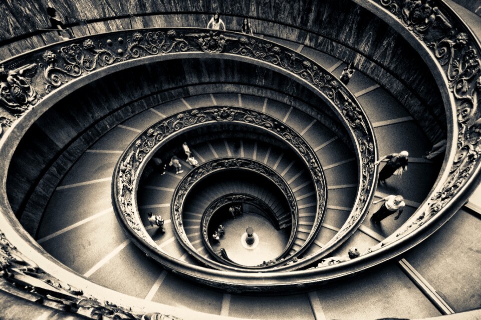 Rotate stairs spiral