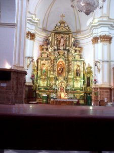 Inside Marbella cathedral