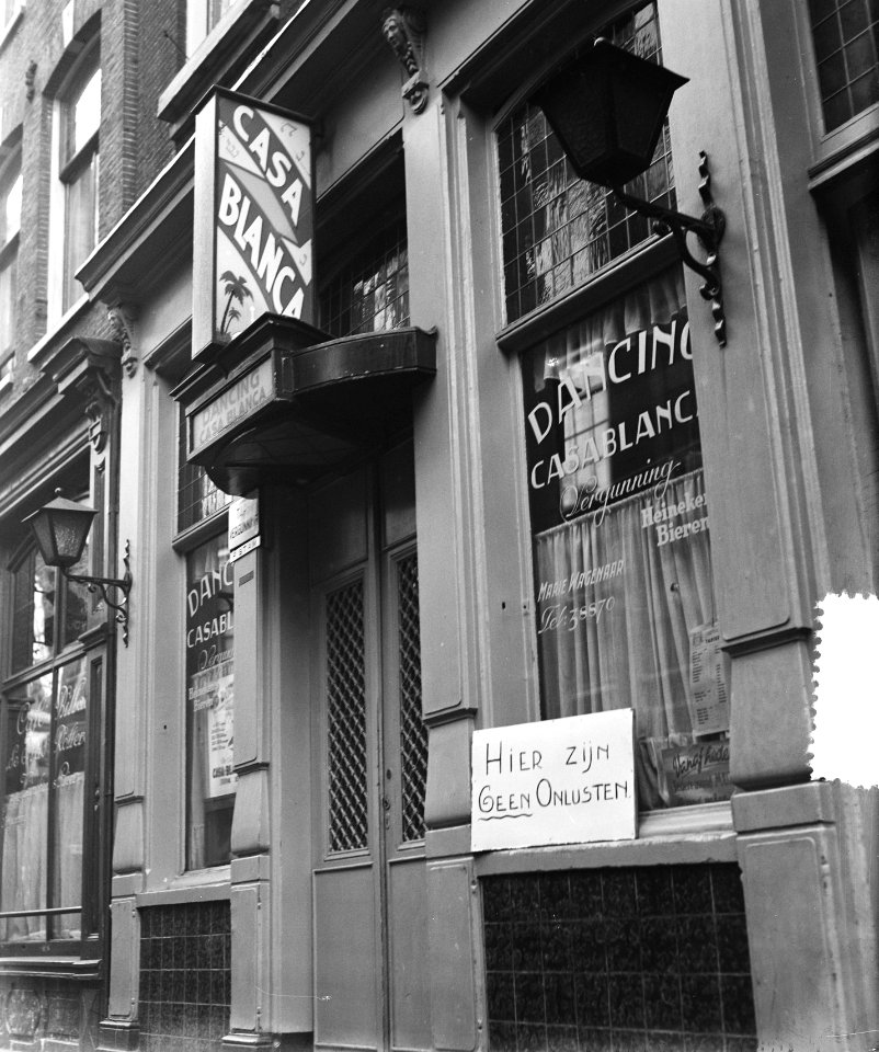 In Cafe-Dancing Casablanca geen onlusten, Bestanddeelnr 905-4470