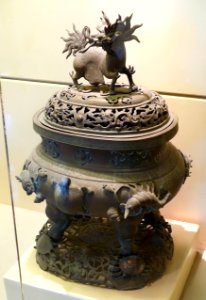 Incense burner, Nguyen dynasty, 19th to early 20th century, bronze - National Museum of Vietnamese History - Hanoi, Vietnam - DSC05603