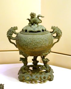 Incense burner, Nguyen dynasty, 19th to early 20th century, bronze - National Museum of Vietnamese History - Hanoi, Vietnam - DSC05602