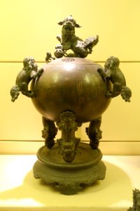 Incense burner, Nguyen dynasty, 19th to early 20th century, bronze - National Museum of Vietnamese History - Hanoi, Vietnam - DSC05600