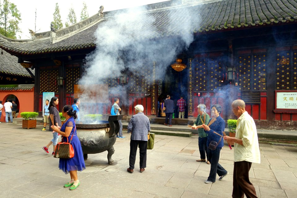 Incense - Wenshu Monastery - Chengdu, China - DSC05221