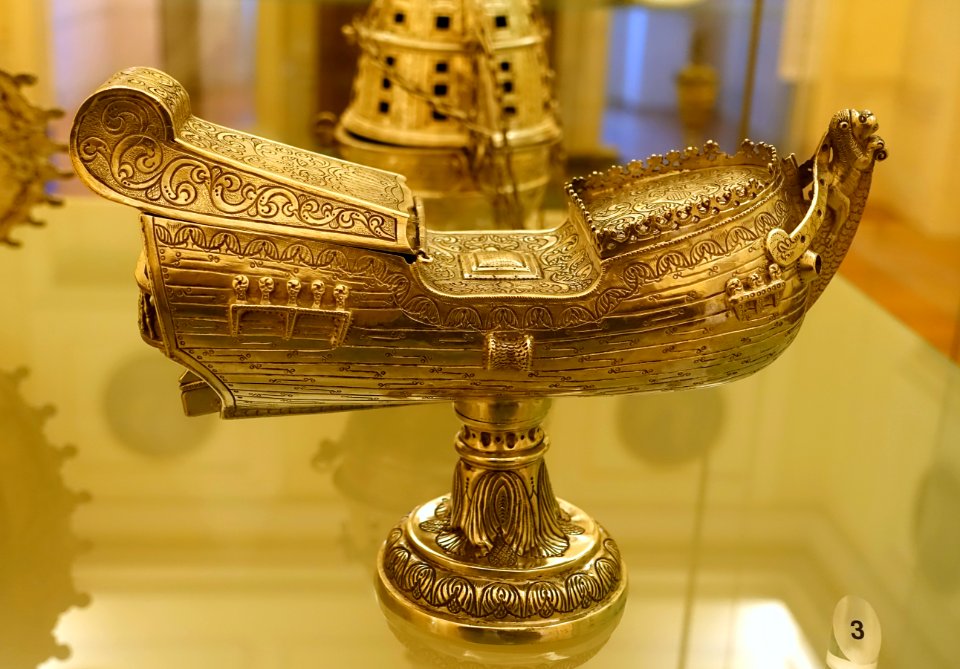 Incense boat, marked DFV, Baia, Brazil, c. 1719 to c. 1755, silver - Museu Nacional de Soares dos Reis - Porto, Portugal - DSC00509