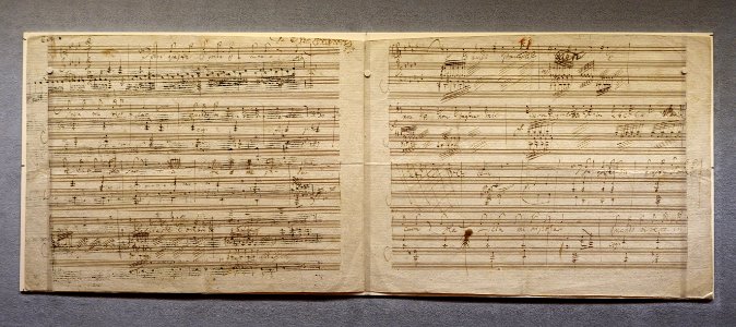 In questa tomba oscura, WoO 133, Beethoven, 1807, musical autograph - Morgan Library & Museum - New York City - DSC06667