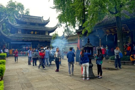 Incense - Wenshu Monastery - Chengdu, China - DSC05199