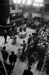 In Nederland verblijvende Tsjechen herdenken inval van Warschau pact troepen in , Bestanddeelnr 922-7222