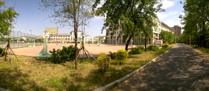 In the new campus of Tieling High School 35