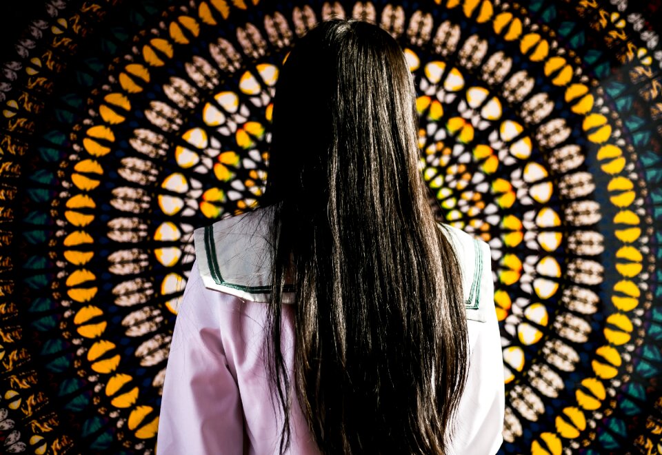 Long hair brunet datura