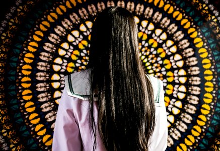 Long hair brunet datura