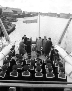 Indienststelling mijnenveger Meppel Haarlemse Scheepsbouw Maatschappij, Bestanddeelnr 908-1661