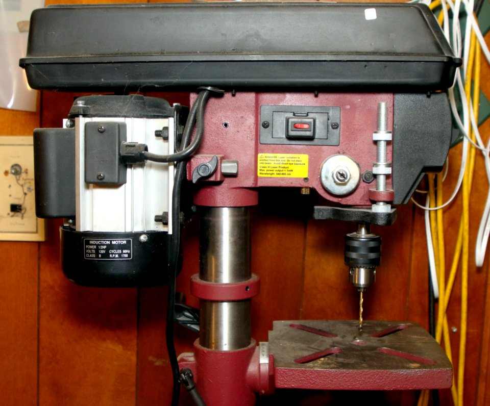 Induction motor drill press