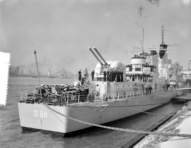 Indienststelling onderzeebootjager Gelderland Rotterdam, Bestanddeelnr 907-2821