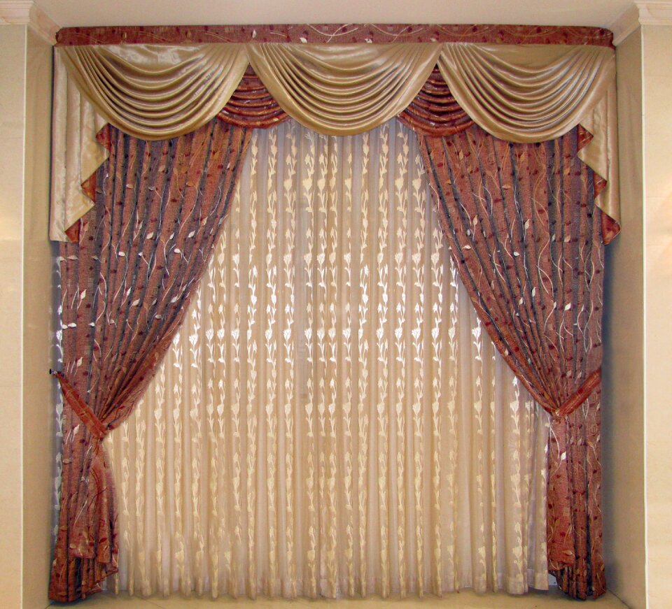 Window checks brown check