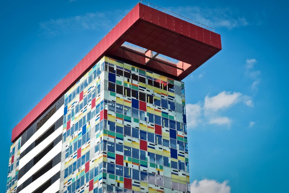 Skyscraper modern facade
