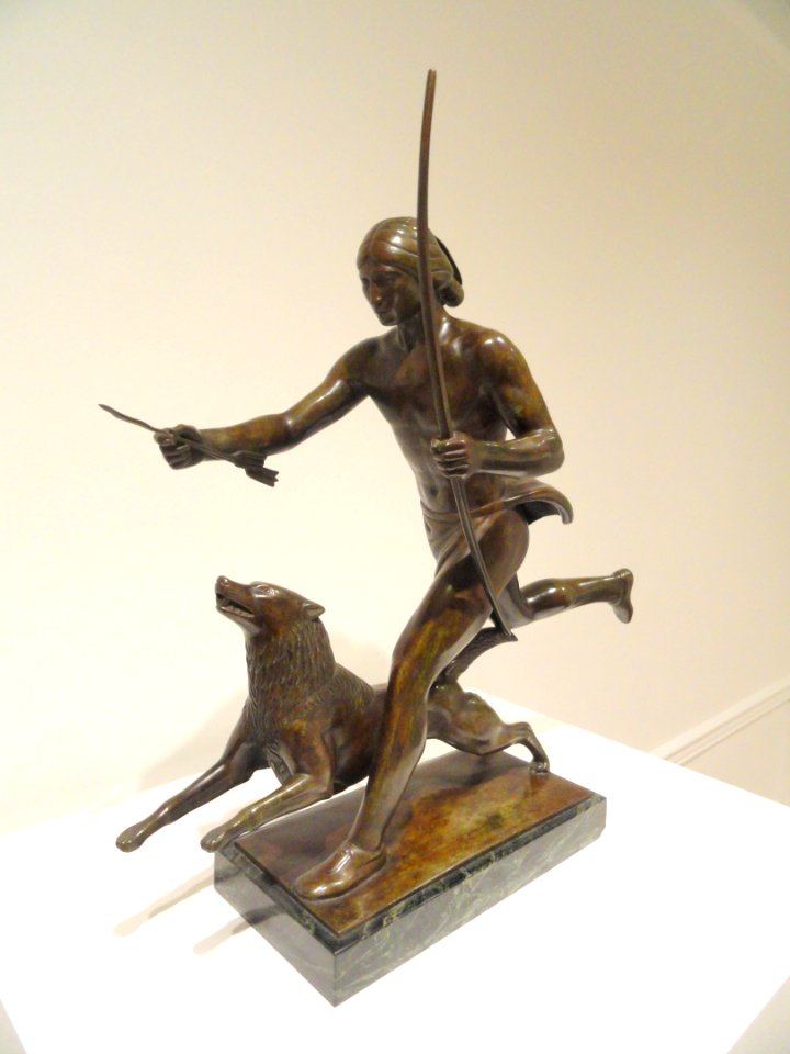 Indian Running with Dog by Paul Manship, 1922 - Corcoran Gallery of Art - DSC01218
