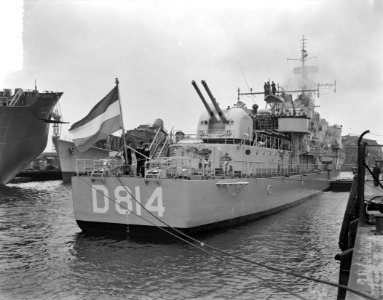 Indienststelling Hr. Ms. Onderzeebootjager Limburg bij De Schelde Vlissingen, Bestanddeelnr 908-1156