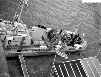 Indienstelling ondiepwatermijnenveger Van Hamel te Amsterdam Noord, Bestanddeelnr 911-7693