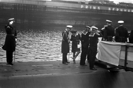 Indienststelling onderzeeboot Zwaardvis bij de RDM te Rotterdam, Bestanddeelnr 925-8174