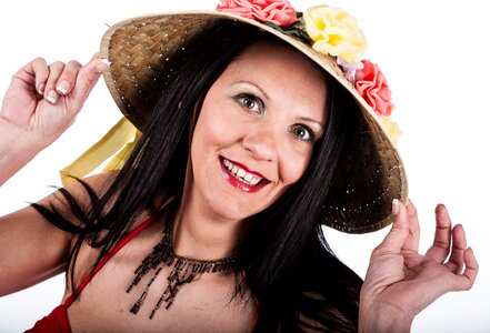 Woman girl smiling