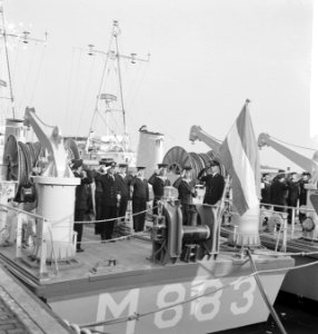 Indienststelling vier nieuwe watermijnvegers in Den Helder, Bestanddeelnr 913-0181