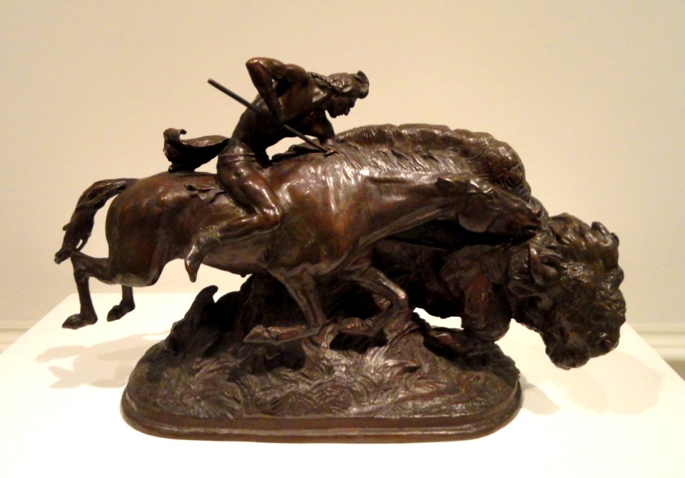 Indian Pursuing Buffalo by Alexander Phimister Proctor, 1916 - Corcoran Gallery of Art - DSC01244