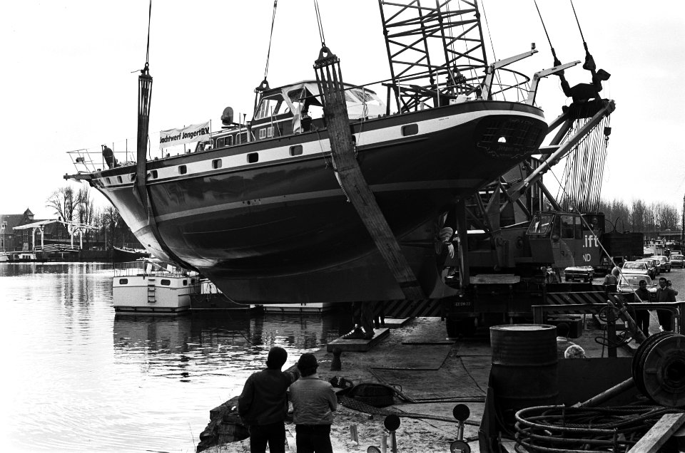 In verband met komende Hiswa tentoonstelling in RAI wordt groot schip uit water , Bestanddeelnr 929-6069