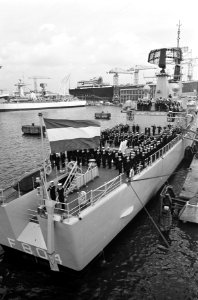 Indiensstelling Fregat Hr. Ms. Tjerk Hiddes bij NDSM werf, Bestanddeelnr 920-6048