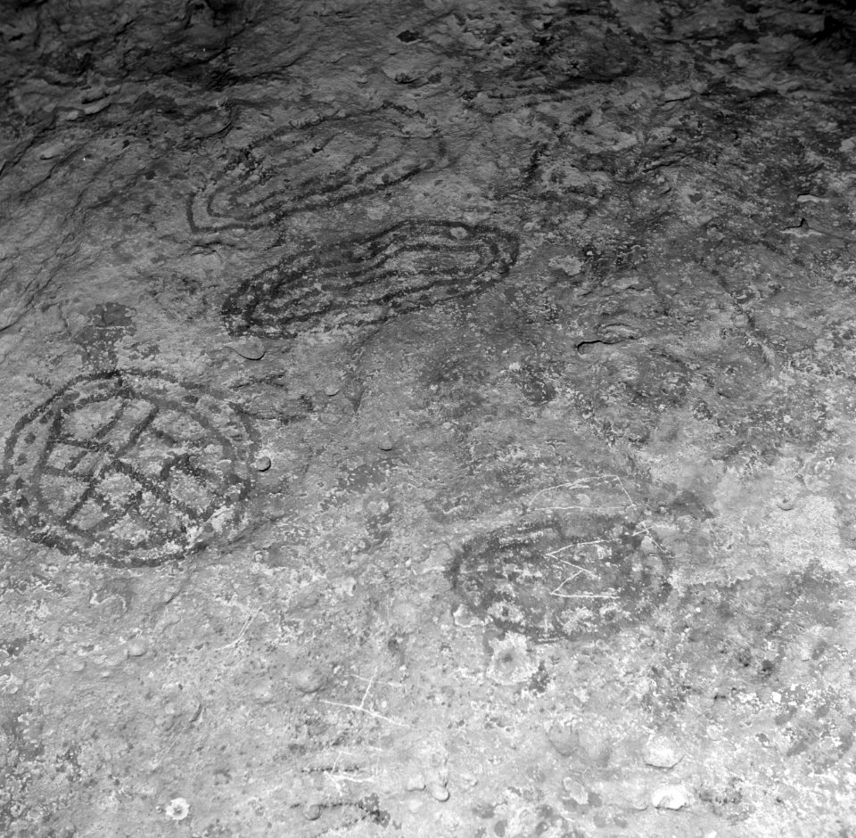 Indiaanse rotstekeningen in de Boca Spelonk op Bonaire, Bestanddeelnr 252-8379
