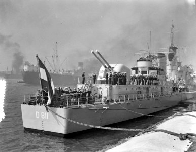 Indienststelling onderzeebootjager Gelderland Rotterdam, Bestanddeelnr 907-2820