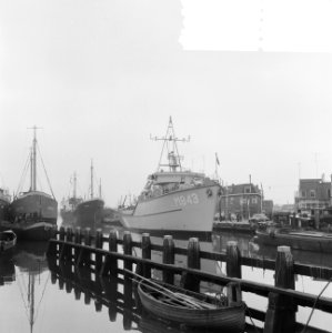 Indienststelling mijnenveger Hr. Ms. Lisse te Delfzijl, Bestanddeelnr 934-6130