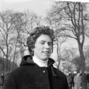 In Vries (Drenthe) hardrijderij voor vrouwen, Grietje Oosterhof, Bestanddeelnr 916-0814