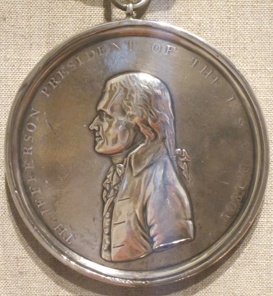 Indian peace medal engraved by John Reich, De Young Museum