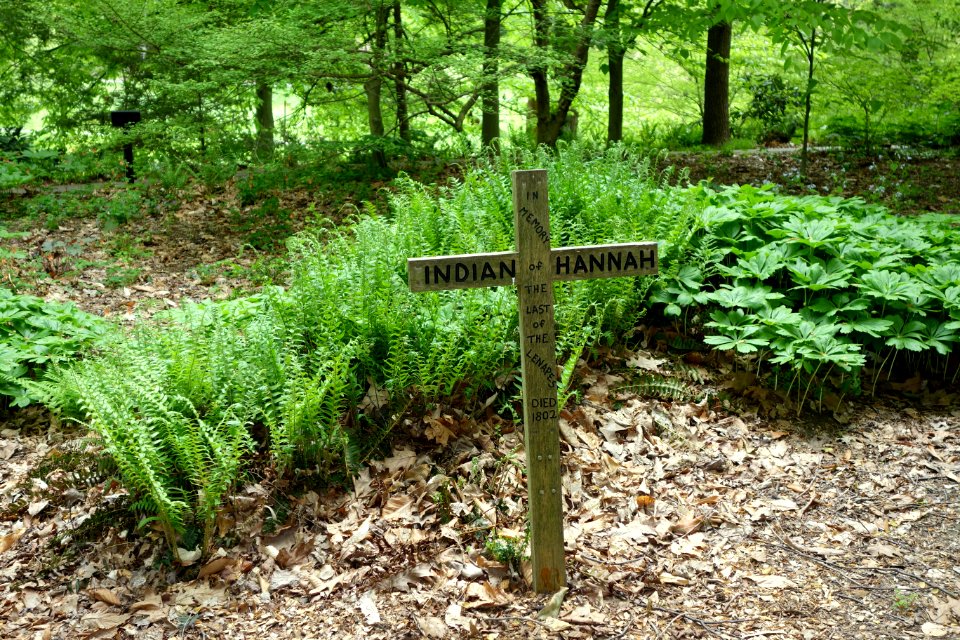 Indian Hannah, in memory of the last of the Lenapes, died 1802 - Longwood Gardens - DSC00988