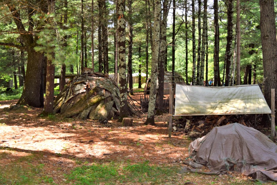 Indian Village, Forts Folle Avoine Historical Park