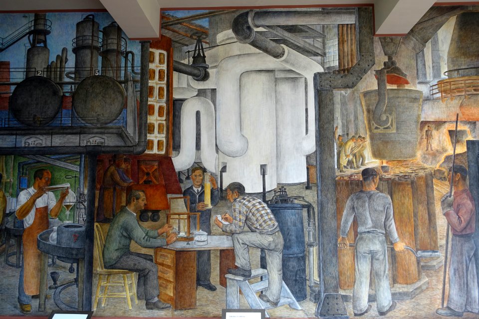 Industries of California by Ralph Stackpole, detail - Coit Tower, San Francisco, CA - DSC04746