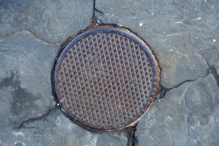 Indecipherable Co. Boston street hole cover - Beacon Hill - Boston, MA - DSC02336