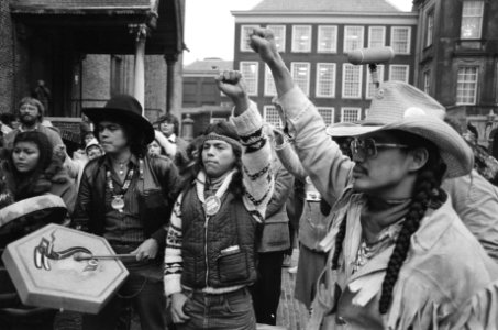 Indianen, demonstraties, Bestanddeelnr 931-7961