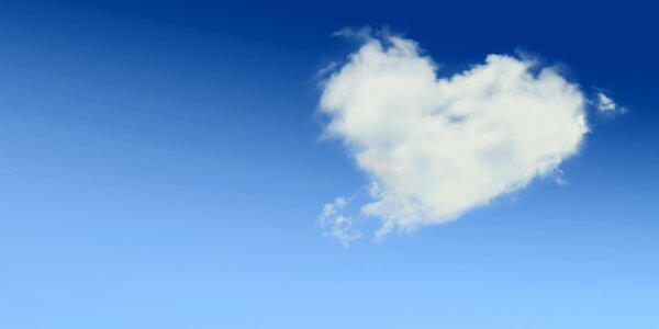 Sky romantic greeting card