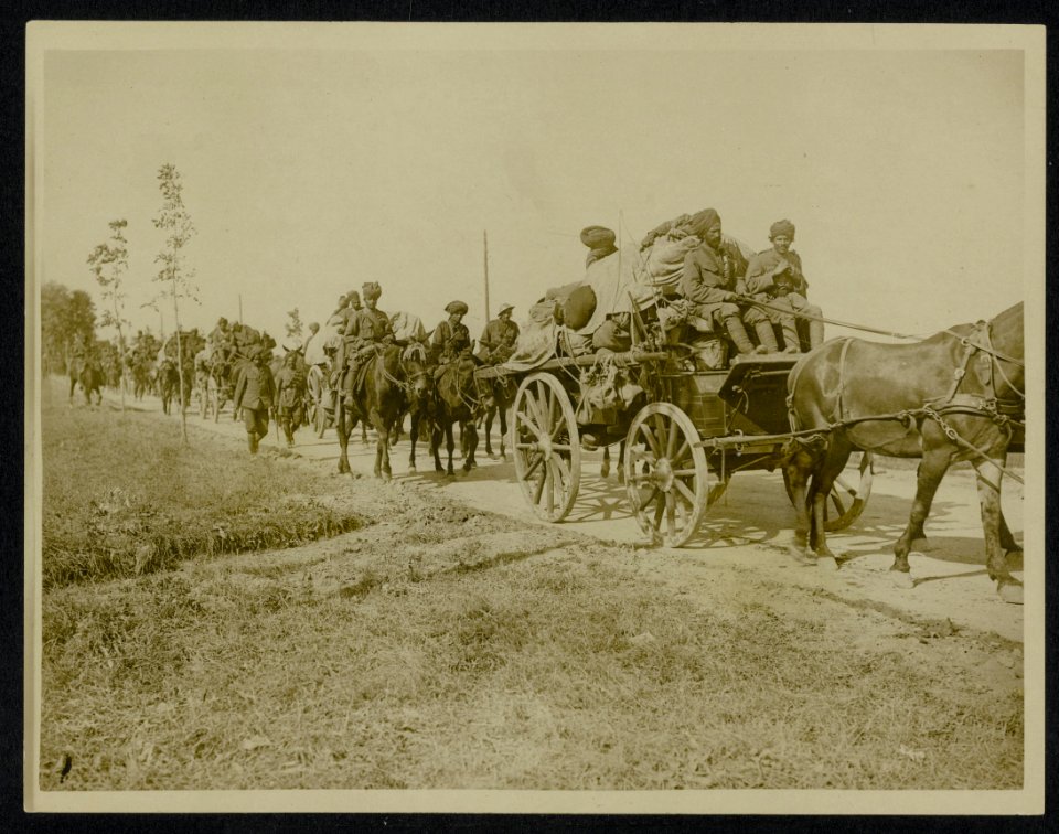 Indian cavalry transport on the march, Bestanddeelnr 158-0451