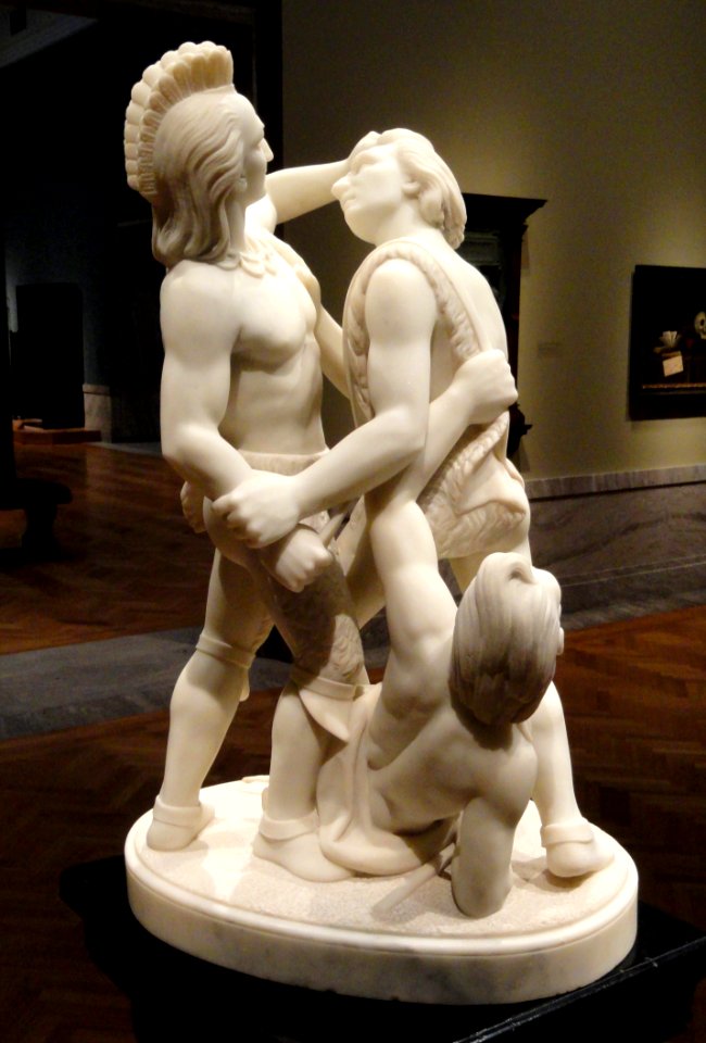 Indian Combat, carved 1868, by Edmonia Lewis - view 2 - Cleveland Museum of Art - DSC08936